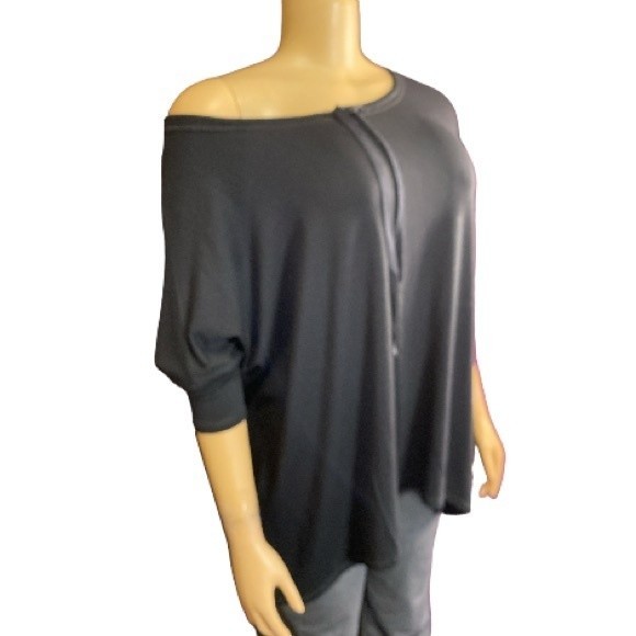 Margaritaville Drop Shoulder top dolman sleeves drawstring round neck  XS-S - Picture 6 of 14